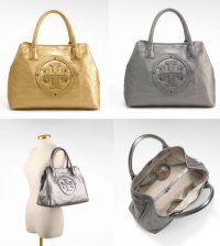 Tory Burch★Stacked Logo Small Tote★