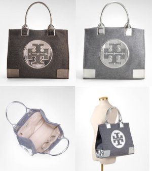 画像1: Tory Burch★Metallic ELLA TOTE★