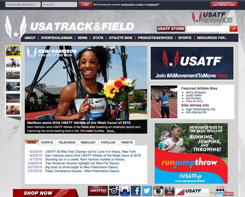 usatf USAトラックアンドフィールド