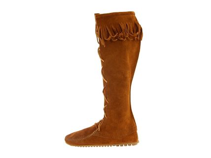 画像: 【Minnetonka】 Front Lace Hardsole Knee-Hi Boot